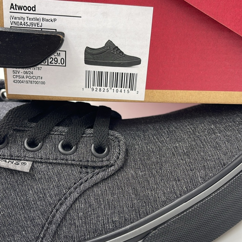 Vans WMNS Low-Top Sneakers Canvas Upper Atwood
(Varsity Textile) Black/Pewter - Picture 16 of 16